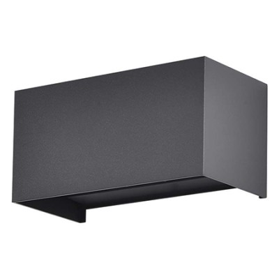 Corp iluminat perete ip65 24w 3000k - negru