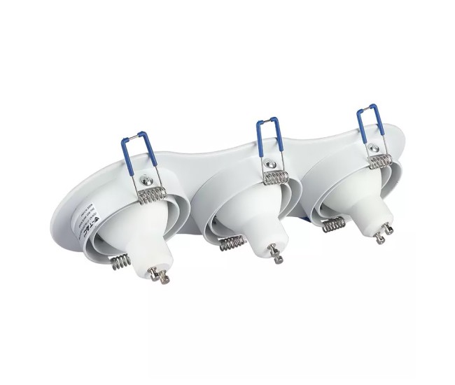Corp spot 3xgu10 alb unghi reglabil Corp spot 3xgu10 alb unghi reglabil
