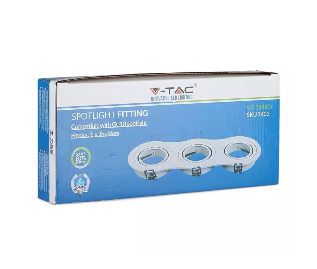 Corp spot 3xgu10 alb unghi reglabil Corp spot 3xgu10 alb unghi reglabil