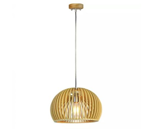 Pendul tavan din lemn e27 max 60w d33 x 22cm Pendul tavan din lemn e27 max 60w d33 x 22cm