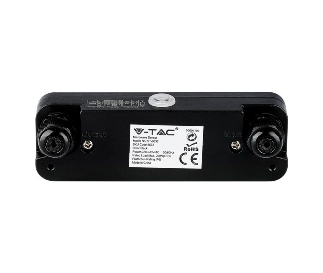 Senzor miscare pentru reflectoare led max 200w ip65,negru Senzor miscare pentru reflectoare led max 200w ip65,negru