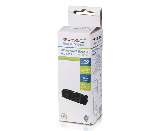 Senzor miscare pentru reflectoare led max 200w ip65,negru Senzor miscare pentru reflectoare led max 200w ip65,negru