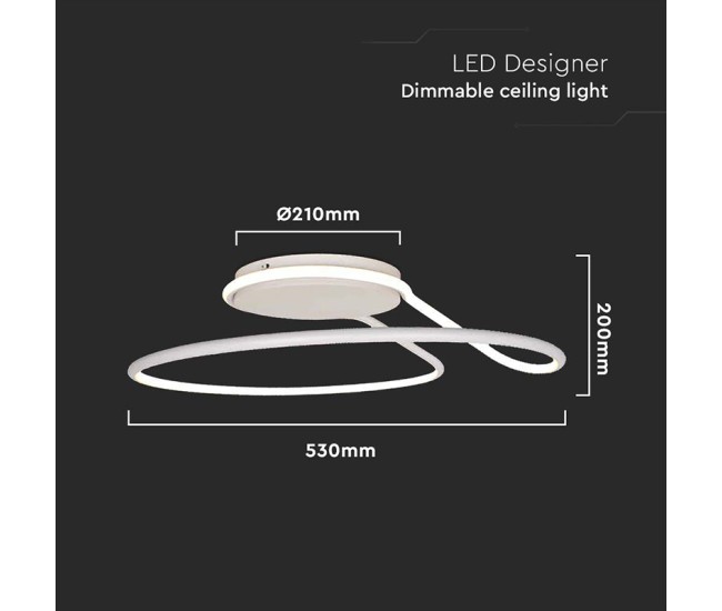 Corp iluminat led 54w 3in1 - alb Corp iluminat led 54w 3in1 - alb