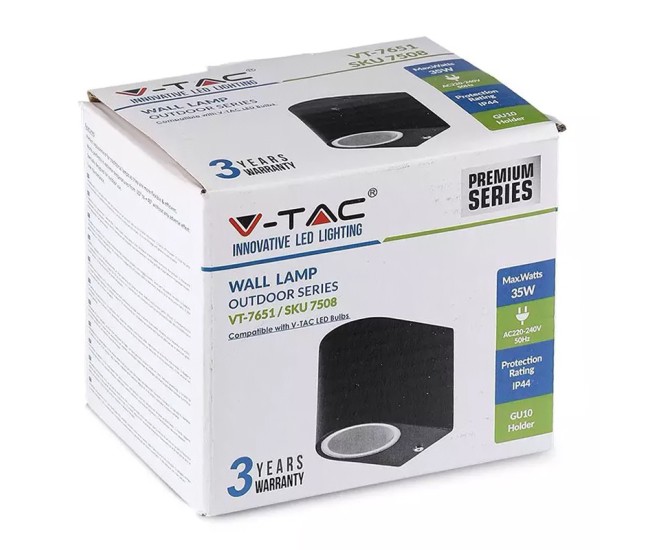 Corp iluminat soclu gu10 ip44 - negru Corp iluminat soclu gu10 ip44 - negru