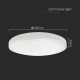 Plafoniera 18w ip44 4000k alb neutru - alb Plafoniera 18w ip44 4000k alb neutru - alb