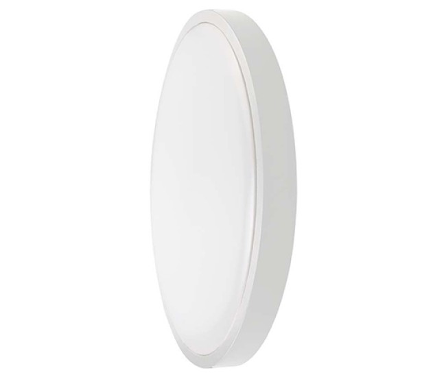 Plafoniera led 24w ip44 6500k alb rece - alb Plafoniera led 24w ip44 6500k alb rece - alb