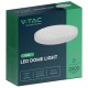 Plafoniera led 24w ip44 6500k alb rece - alb Plafoniera led 24w ip44 6500k alb rece - alb