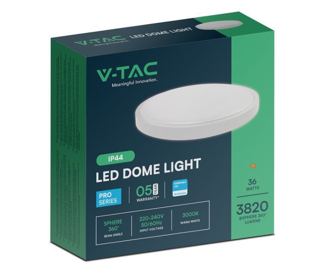Plafoniera led 36w ip44 4000k alb neutru - alb Plafoniera led 36w ip44 4000k alb neutru - alb