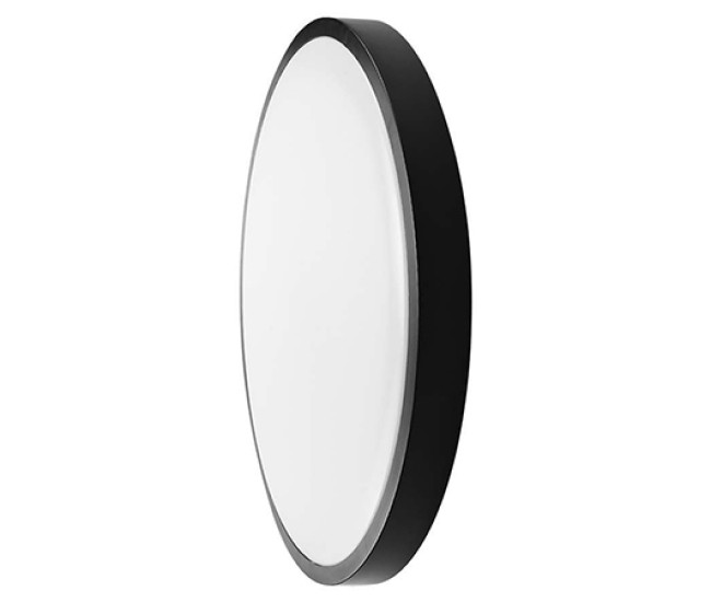 Plafoniera led 18w ip44 4000k alb neutru - negru Plafoniera led 18w ip44 4000k alb neutru - negru