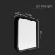 Plafoniera led 18w ip44 6500k alb rece - negru Plafoniera led 18w ip44 6500k alb rece - negru