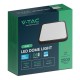 Plafoniera led 24w 6500k ip44 - negru