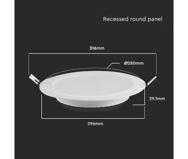 Panou led 24w incorporabil 6400k Panou led 24w incorporabil 6400k