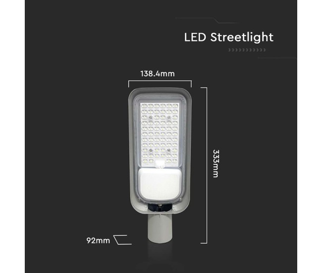 Corp iluminat stradal led 30w 6500k - gri Corp iluminat stradal led 30w 6500k - gri