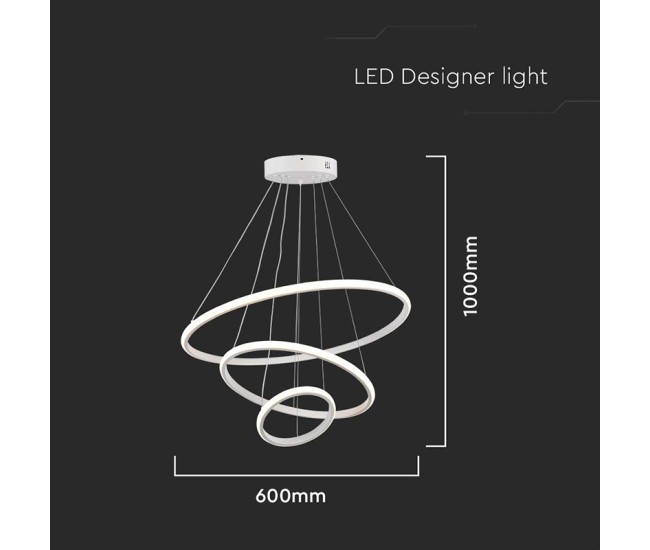 Candelabru led 32w 3000k 60x40x100cm - alb Candelabru led 32w 3000k 60x40x100cm - alb