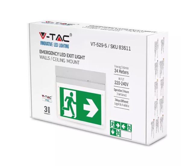 Lampa led iesire de urgenta 2w 6000k alb rece Lampa led iesire de urgenta 2w 6000k alb rece