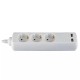 Prelungitor 3 cai + 2usb 1.5m(3g1.5mm2) alb Prelungitor 3 cai + 2usb 1.5m(3g1.5mm2) alb