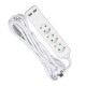 Prelungitor 3 cai + 2usb 5m(3g1.5mm2) alb Prelungitor 3 cai + 2usb 5m(3g1.5mm2) alb