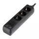 Prelungitor 3 cai + 2usb 1.5m(3g1.5mm2) negru Prelungitor 3 cai + 2usb 1.5m(3g1.5mm2) negru