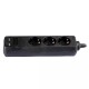 Prelungitor 3 cai + 2usb 1.5m(3g1.5mm2) negru Prelungitor 3 cai + 2usb 1.5m(3g1.5mm2) negru