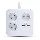 Prelungitor cubic 3x1.5mm 1.4m 4 cai 16a + 2 usb 2.1a Prelungitor cubic 3x1.5mm 1.4m 4 cai 16a + 2 usb 2.1a
