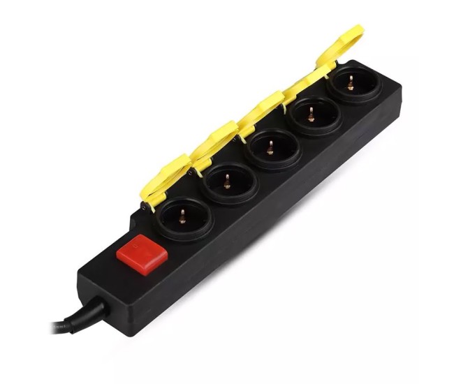 Prelungitor de exterior 5 cai 3m(3g1.5mm2) ip44