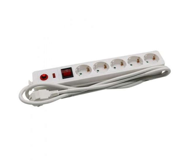 Prelungitor cu protectie 5 cai 1.4m(3g1.5mm2) 16a Prelungitor cu protectie 5 cai 1.4m(3g1.5mm2) 16a