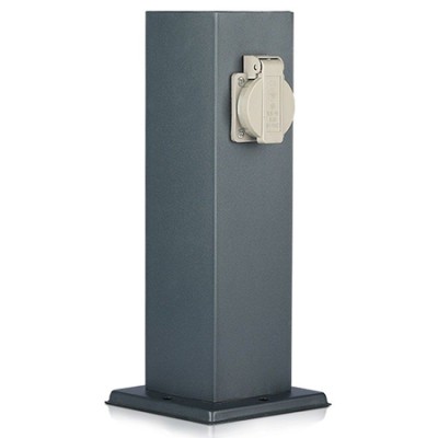 Stalp exterior cu priza 2 cai  ip44