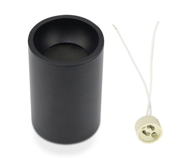 Corp iluminat montaj perete soclu gu10 - negru Corp iluminat montaj perete soclu gu10 - negru