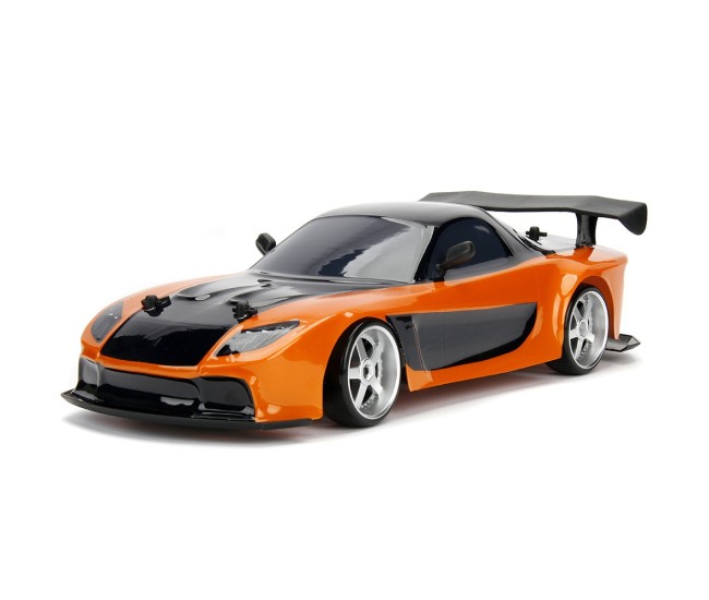 Masina Jada Toys Fast and Furious Mazda RX-7 Drift cu anvelope si telecomanda