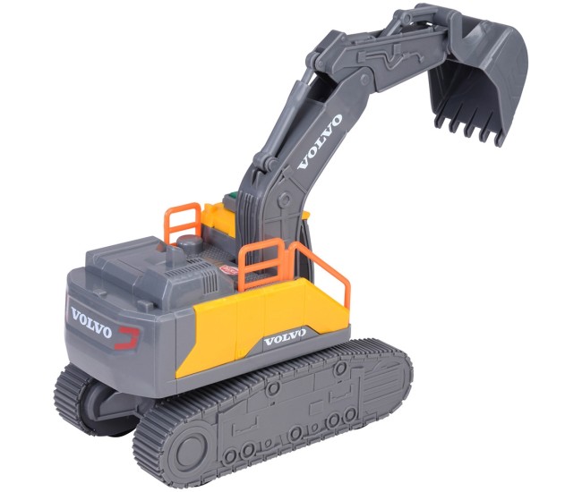 Excavator Dickie Toys Volvo Tracked Excavator 23 cm cu lumini si sunete Excavator Dickie Toys Volvo Tracked Excavator 23 cm cu lumini si sunete