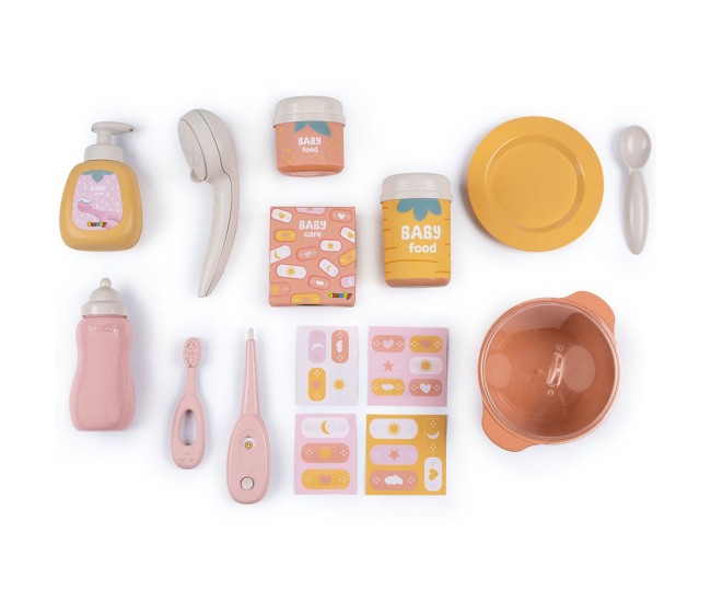 Centru de ingrijire pentru papusi Smoby Baby Nurse Large Doll`s Play Center cu 18 accesorii Centru de ingrijire pentru papusi Smoby Baby Nurse Large Doll`s Play Center cu 18 accesorii