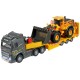 Camion Majorette Volvo cu remorca si buldozer Camion Majorette Volvo cu remorca si buldozer