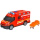 Masina ambulanta Dickie Toys Iveco Daily Ambulance 1:32 18 cm rosu Masina ambulanta Dickie Toys Iveco Daily Ambulance 1:32 18 cm rosu