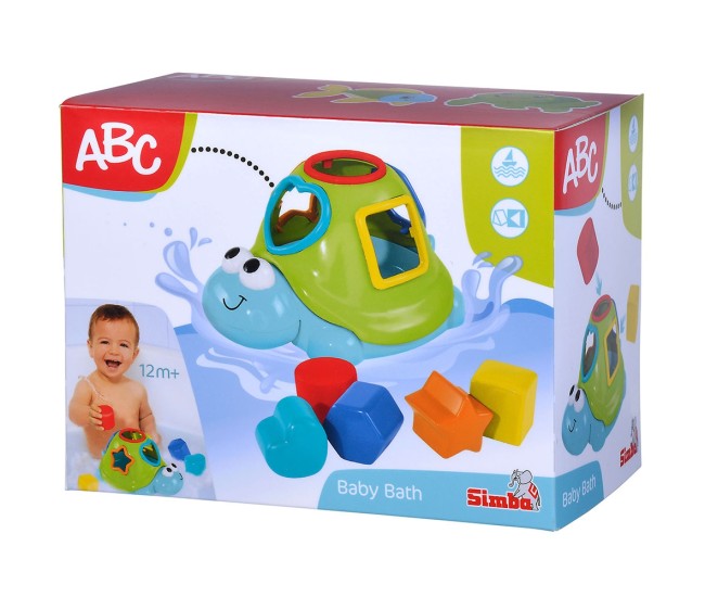 Jucarie cu sortator Simba ABC Floating Turtle Shape Jucarie cu sortator Simba ABC Floating Turtle Shape