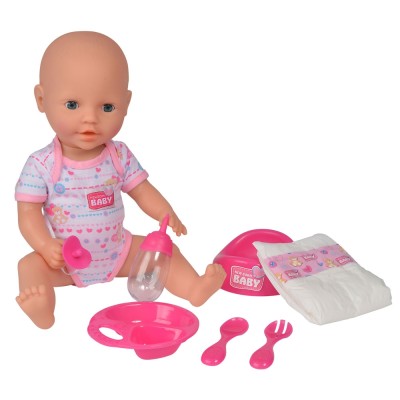 Papusa Simba New Born Baby 38 cm Bebe cu olita si accesorii Papusa Simba New Born Baby 38 cm Bebe cu olita si accesorii