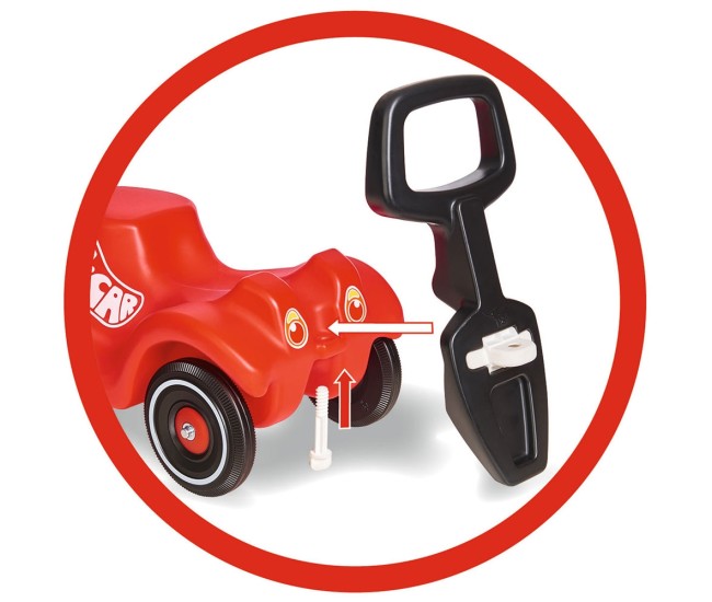 Maner si spatar pentru masinuta de impins Big Bobby Car Walker 2 in 1