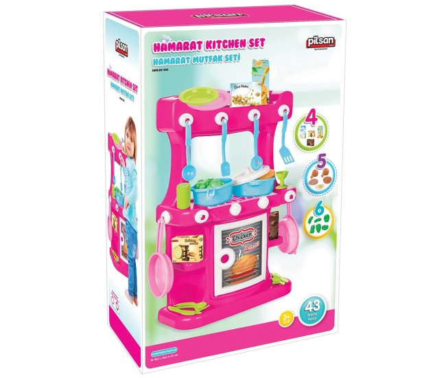 Bucatarie Pilsan Hamarat Kitchen Set pink Bucatarie Pilsan Hamarat Kitchen Set pink