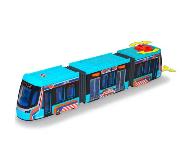 Tramvai Dickie Toys Siemens City Tram 41,5 cm albastru Tramvai Dickie Toys Siemens City Tram 41,5 cm albastru