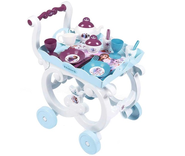 Carucior servire ceai Smoby Frozen 2 XL cu 17 accesorii Carucior servire ceai Smoby Frozen 2 XL cu 17 accesorii