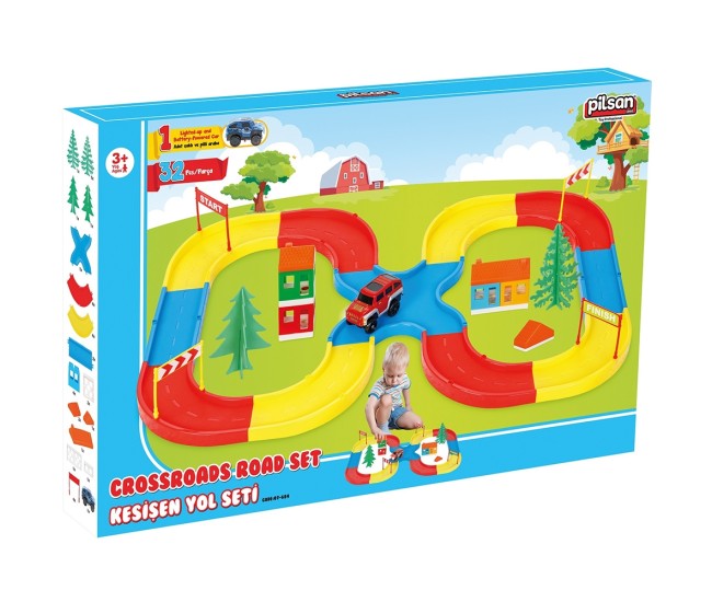 Pista de masini Pilsan Crossroads cu masinuta