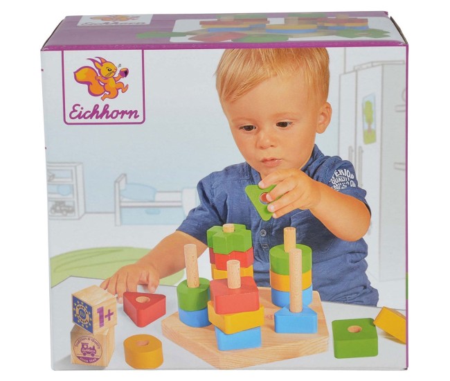 Jucarie din lemn Eichhorn Stacking Toy Jucarie din lemn Eichhorn Stacking Toy