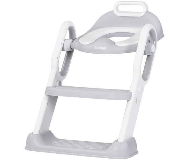 Reductor toaleta cu scara Chipolino Flippy grey