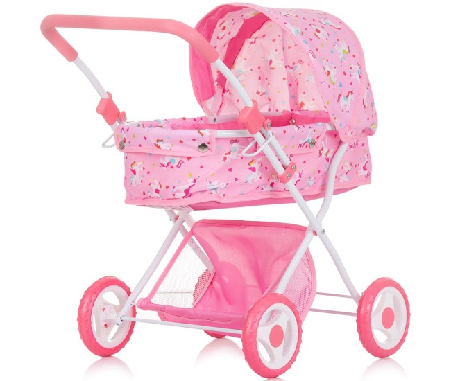 Carucior pentru papusi Chipolino Dora unicorn
