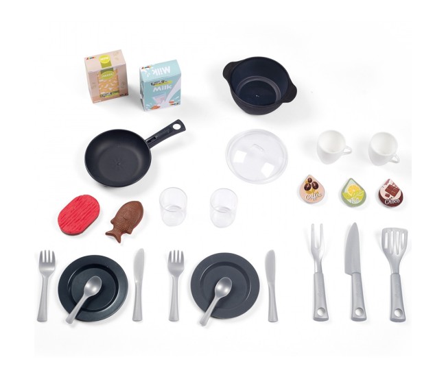 Bucatarie Smoby Cherry Kitchen cu 25 accesorii Bucatarie Smoby Cherry Kitchen cu 25 accesorii