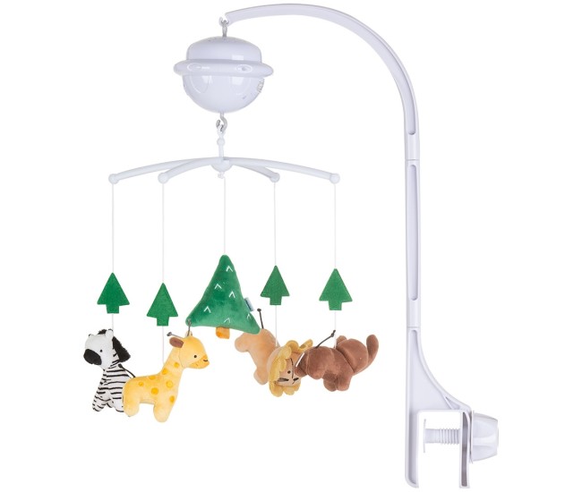 Carusel muzical pentru patut cu proiector Chipolino Jungle Carusel muzical pentru patut cu proiector Chipolino Jungle