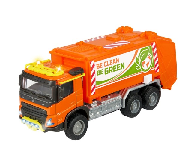 Masina de gunoi Majorette Volvo Garbge Collector cu tomberon Masina de gunoi Majorette Volvo Garbge Collector cu tomberon