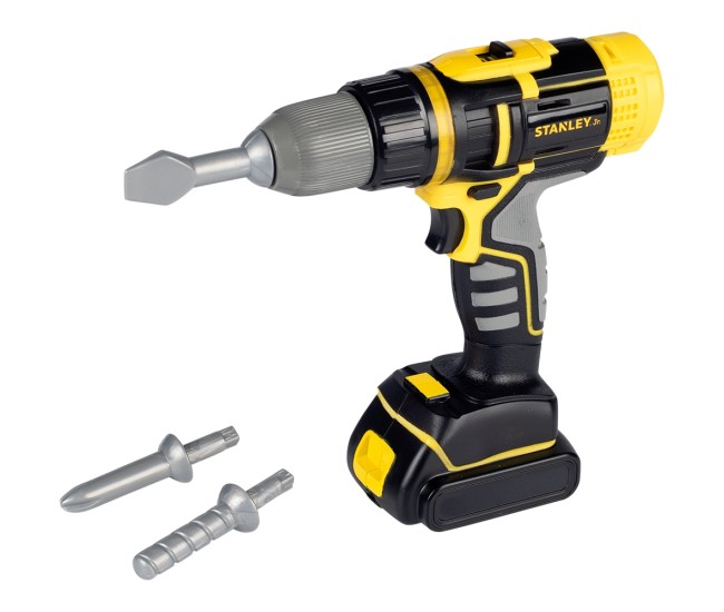 Jucarie Smoby Bormasina electronica Stanley cu accesorii Jucarie Smoby Bormasina electronica Stanley cu accesorii