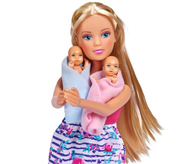 Papusa Simba Steffi Love Welcome Twins 29 cm cu accesorii