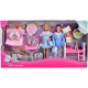 Set Simba Steffi Love Family Happy Pijamas Party 29 cm cu 4 papusi, 1 caine si accesorii