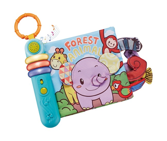 Carte senzoriala pentru copii Chipolino cu lumini si melodii Forest Carte senzoriala pentru copii Chipolino cu lumini si melodii Forest